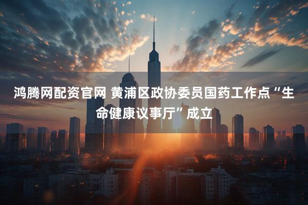 鸿腾网配资官网 黄浦区政协委员国药工作点“生命健康议事厅”成立